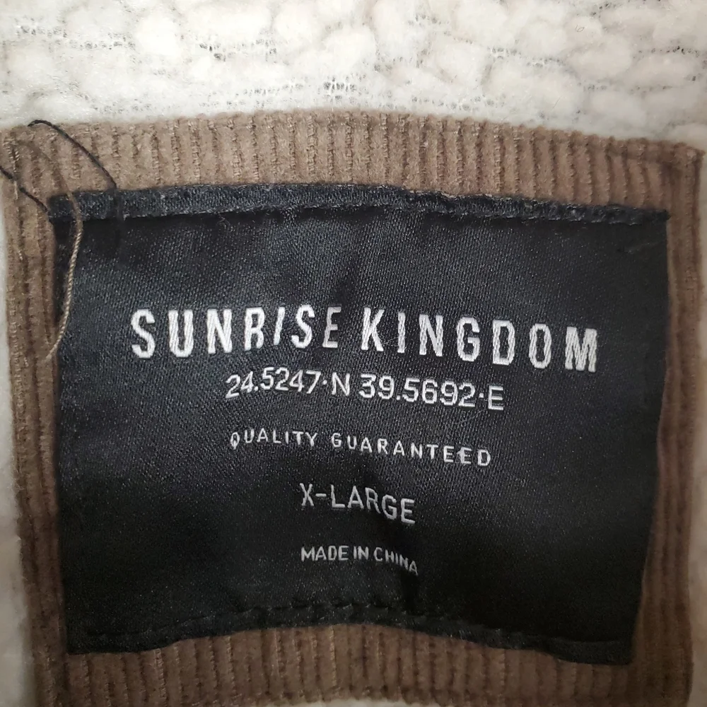 Sunrise Kingdom Brown Corduroy Sherpa Lined Jacket. XL. 0125